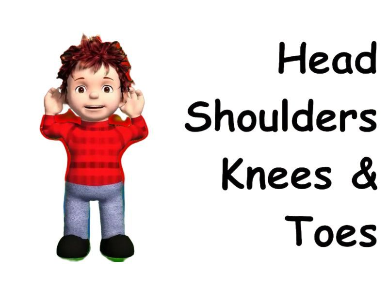 Head, Shoulders, Knees And Toes Song một trong những bài hát hay cho trẻ 3 tuổi