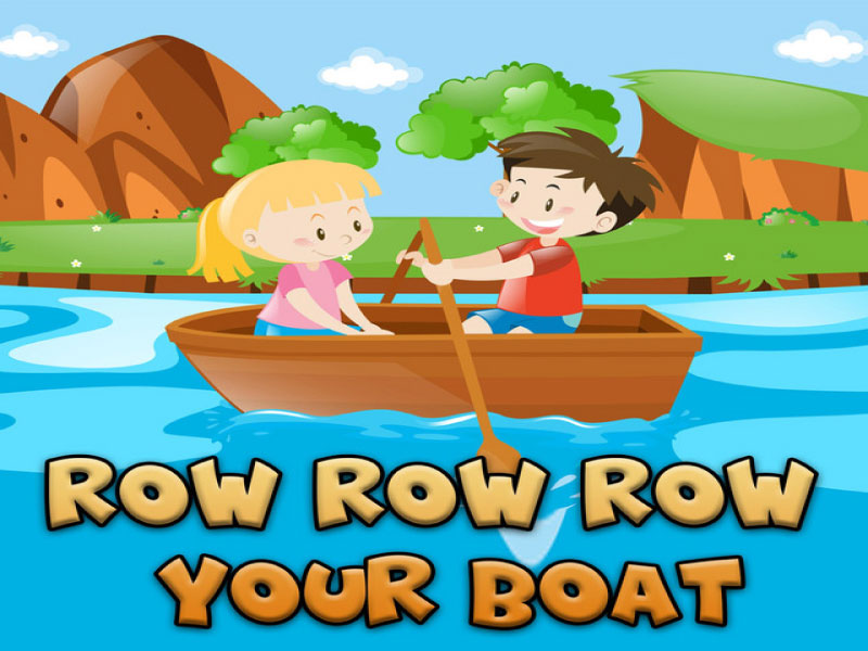 Row, Row, Row Your Boat bài hát tiếng Anh cho bé 4 tuổi