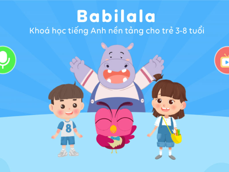 Ứng dụng học tiếng Anh Babilala dành cho bé 5 tuổi