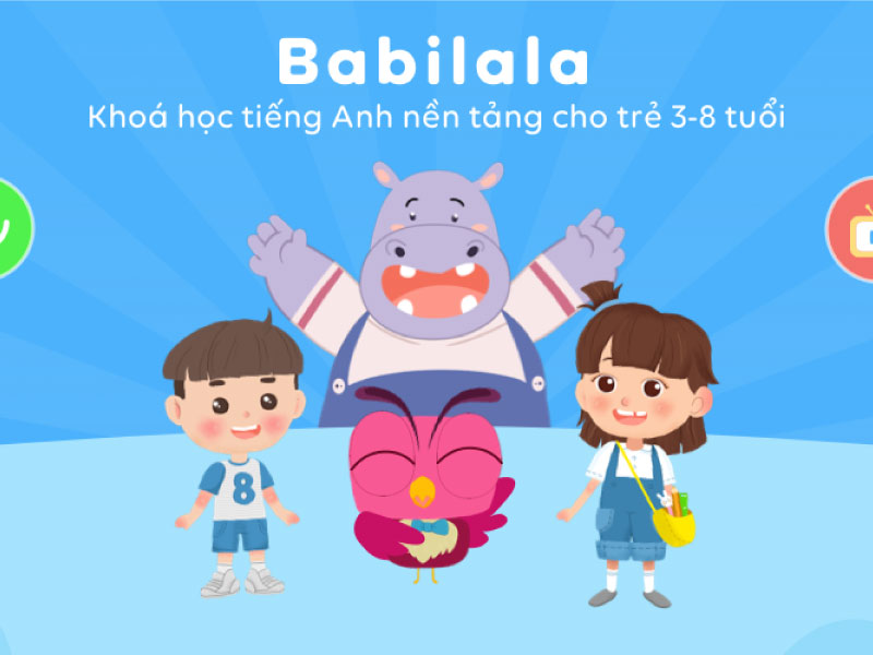 Babilala - phần mềm học tiếng Anh dành cho các bé