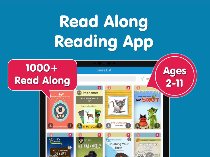 App Reading App for Kids A-Z Books giúp bé học tiếng Anh lớp 3