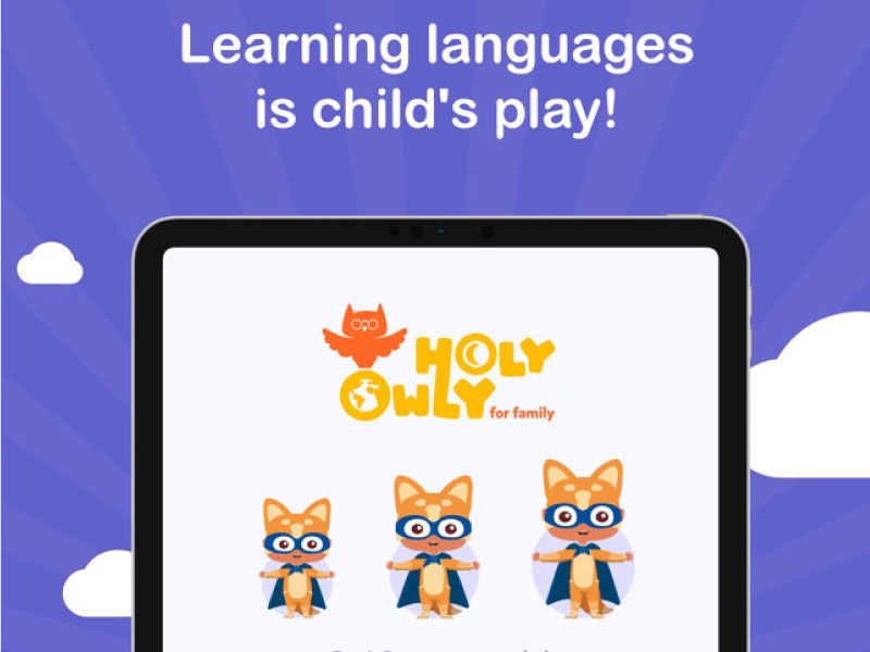 Ứng dụng Holy Owly - languages for kids cho bé
