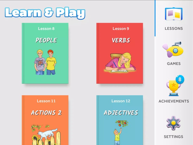 Ứng dụng học tiếng Anh cho trẻ em 5 tuổi English for Kids: Learn & Play