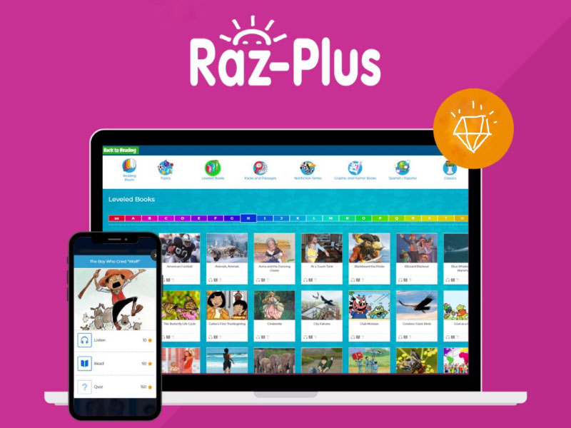 Raz-Plus thuộc top các trang web học tiếng anh cho trẻ em tốt nhất