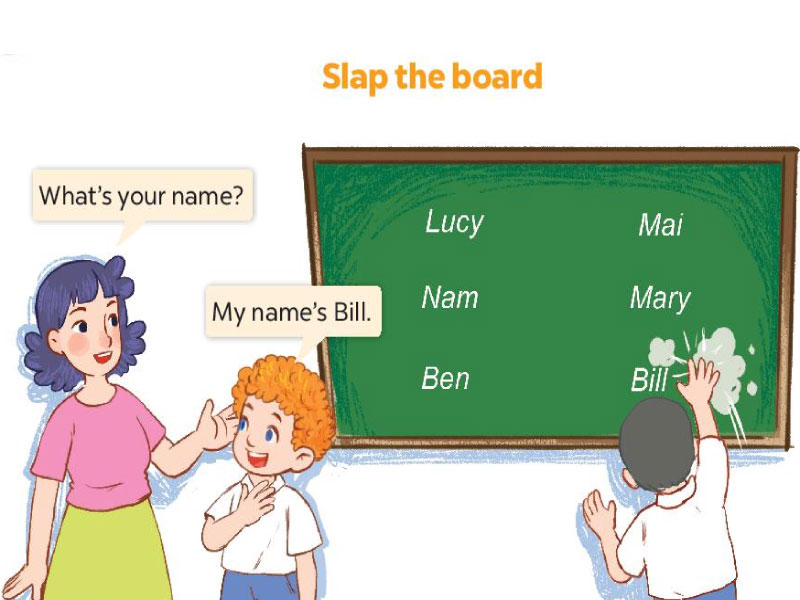 Trò chơi Slap The Board tạo hứng thú cho trẻ khi học tiếng Anh